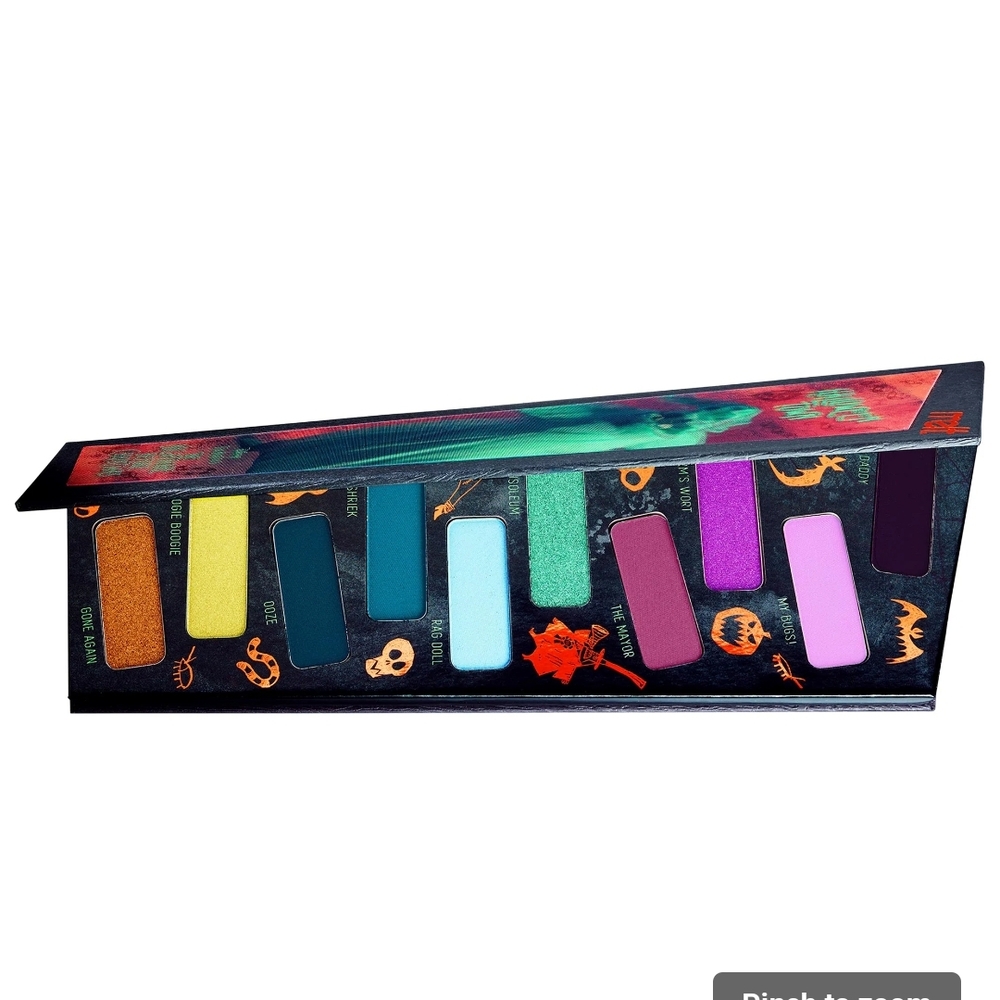 Gold and Green Eyeshadow Palette Vibrant Makeup Collection
